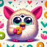 furby eats a cookie digital art animal