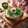 rice bowl digital art cute food