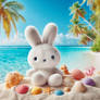 miffy at the beach tropical cute digital art