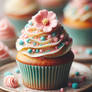 decorate cupcake digital art food