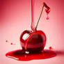 drippy cherry food fruit digital art