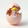princess peach digital art egg