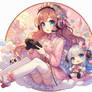 adorable girly gamer sweet fantasy pfp white backg