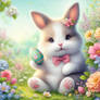 sweet easter bunny fluffy