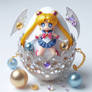 sailor moon bling egg digital art