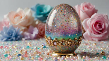 faberge egg decorated glitter