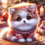 fluffy puppy dog digital art