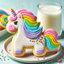 unicorn cookie digital art food