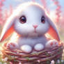 bunny rabbit sweet chibified animal digital art