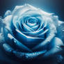 blue rose flower digital art