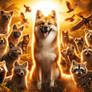 bush dog and his friends digital art animals