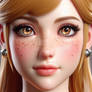 princess peach 3D HD portrait