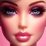 barbie portrait closeup