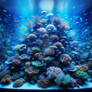 pov aquarium digital art nature sweet under the se