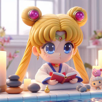 sailor moon 3D HD portrait cartoon animated