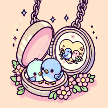 heart locket cute pastel sweet