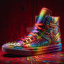 sneakers colorful shoes digital art