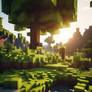 gorgeous minecraft wallpaper digital art