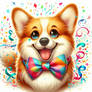 corgi dog digital art cute