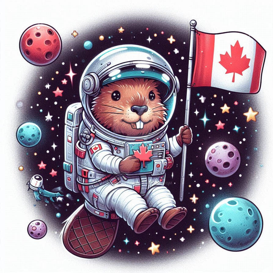 beaver_astronaut_cartoon_digital_art_cut