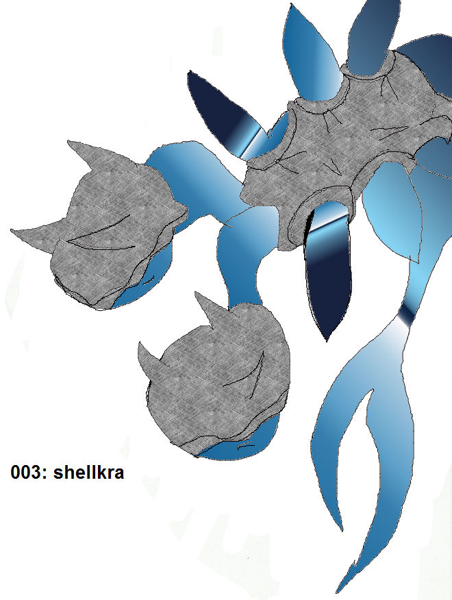 Fakemon 3 Shellkra By Kitsuneray-d4mvlls by kitsuneray on DeviantArt