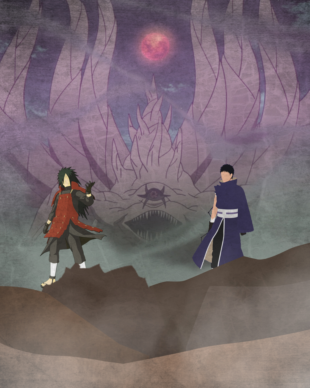 Naruto - Kakashi and Obito Wallpaper by Knotshoxtm on DeviantArt