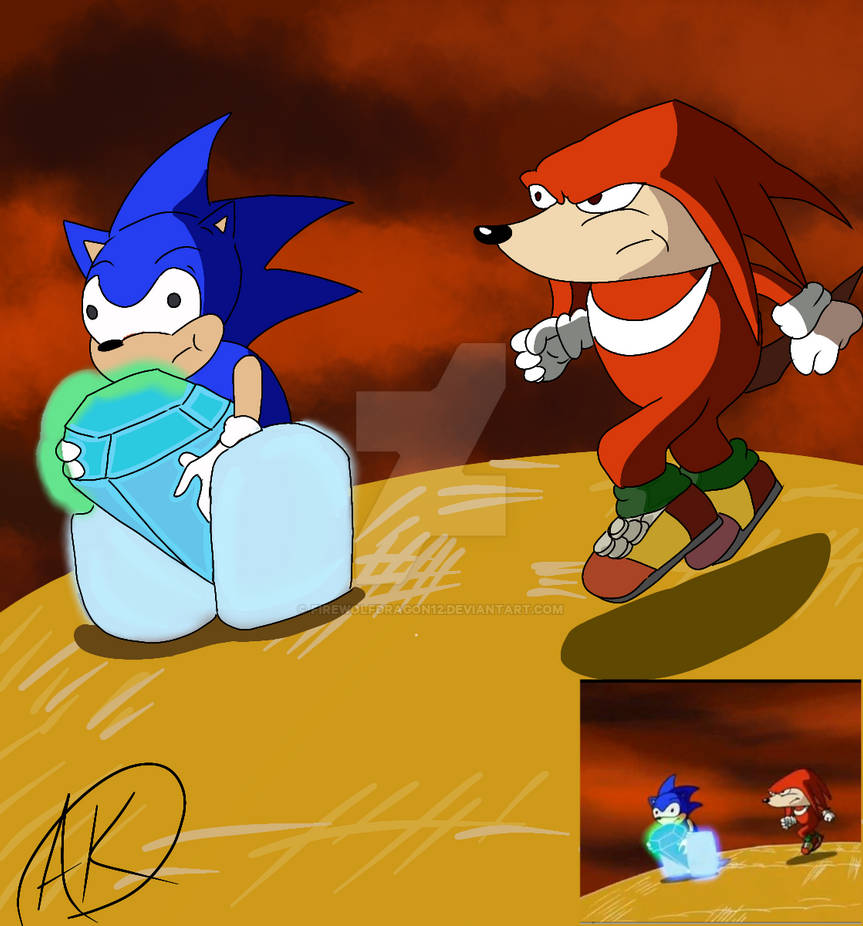 Sonic Meme and Knuckles by firewolfdragon12 on DeviantArt