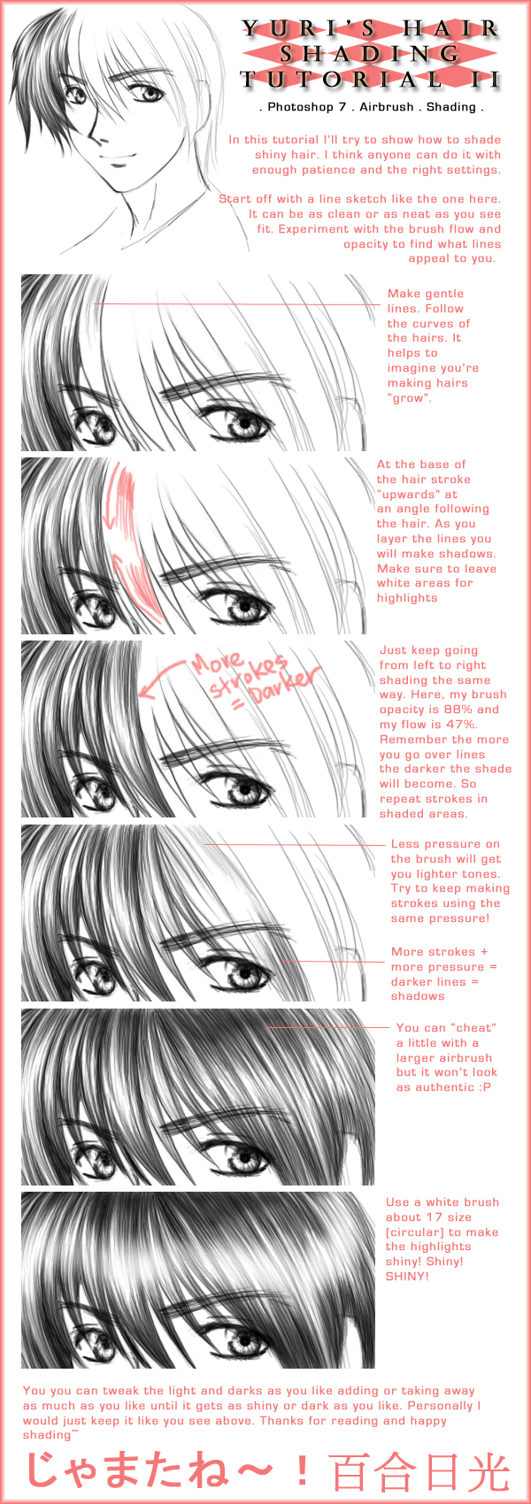Featured image of post How To Shade Anime Hair And lower the opacity of the dark color