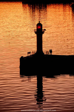 Morning meeting at the old lighthouse by Oddersnude Morning meeting at the old lighthouse by Oddersnude