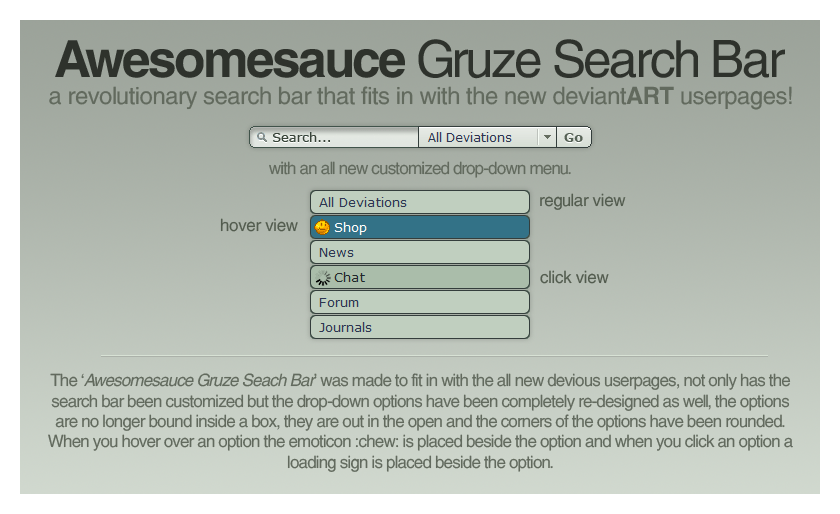 Gruze Search Bar