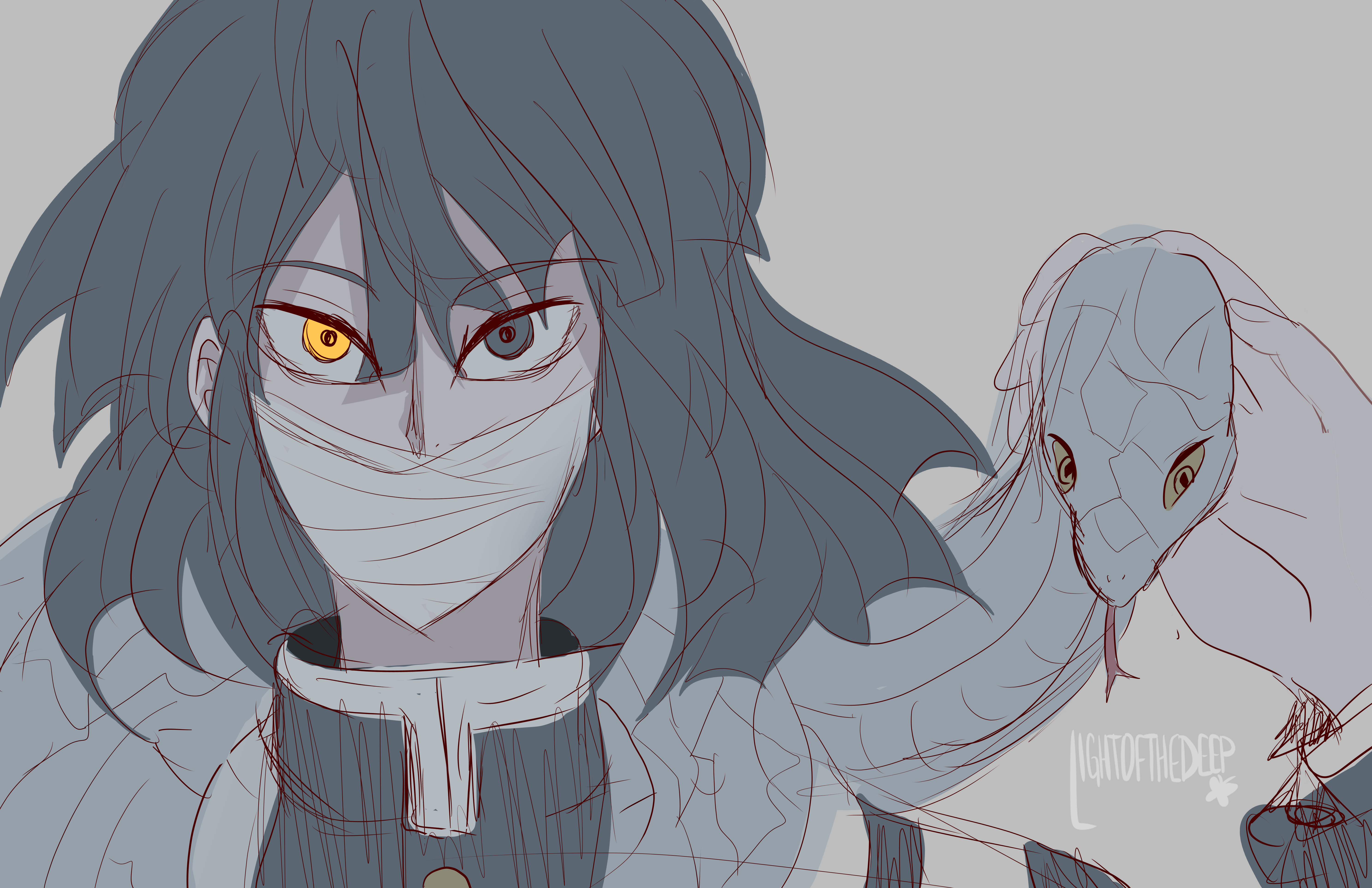 Kimetsu No Yaiba Demon Slayer Obanai Iguro By Lightofthedeep On Deviantart