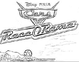 Cars Race'o'Rama logo Sketch