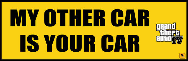 Grand Theft Auto Bumpersticker