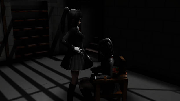 (MMD Yandere Simulator) Basement