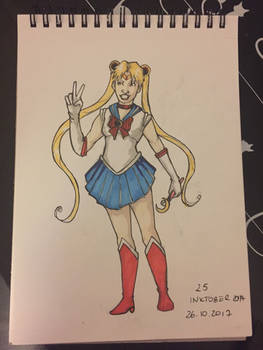 Inktober Day 25 - Sailor Moon