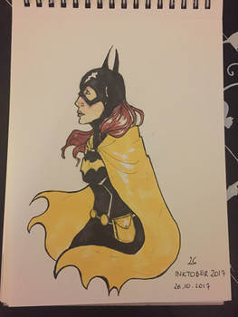 Inktober Day 26 - Batgirl