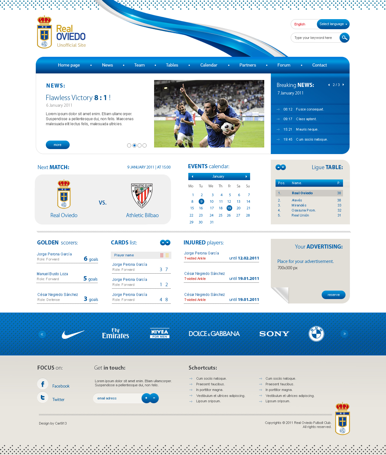 Real Oviedo Website SOLD