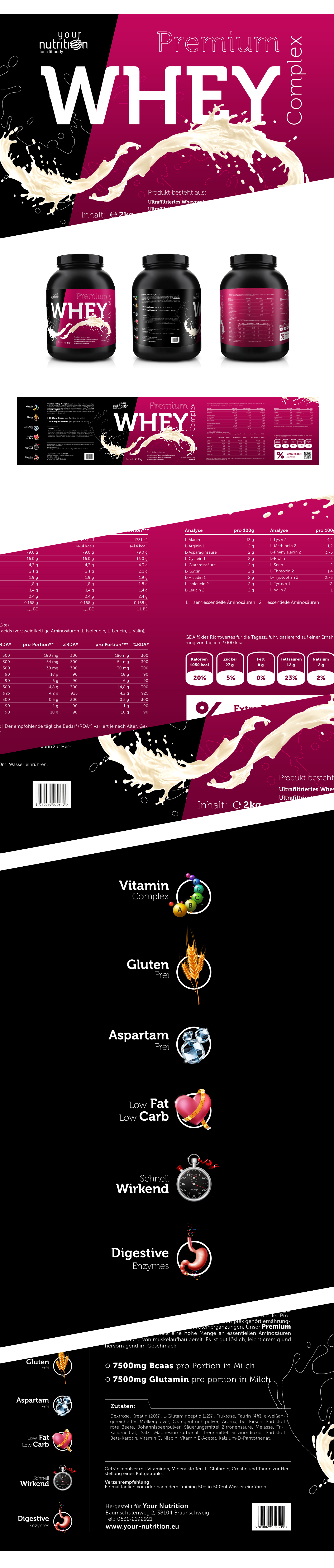 Sport Nutrition Premium Whey label