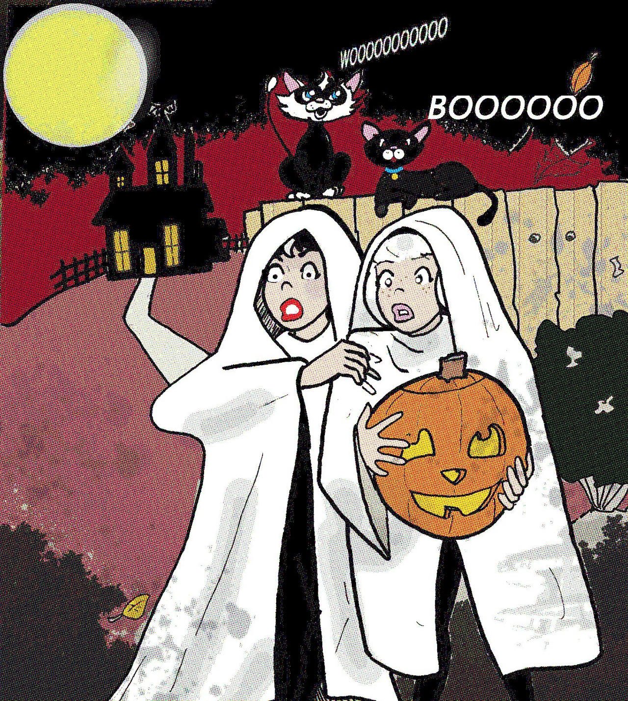 reluctant witches Alexandra and Sabrina