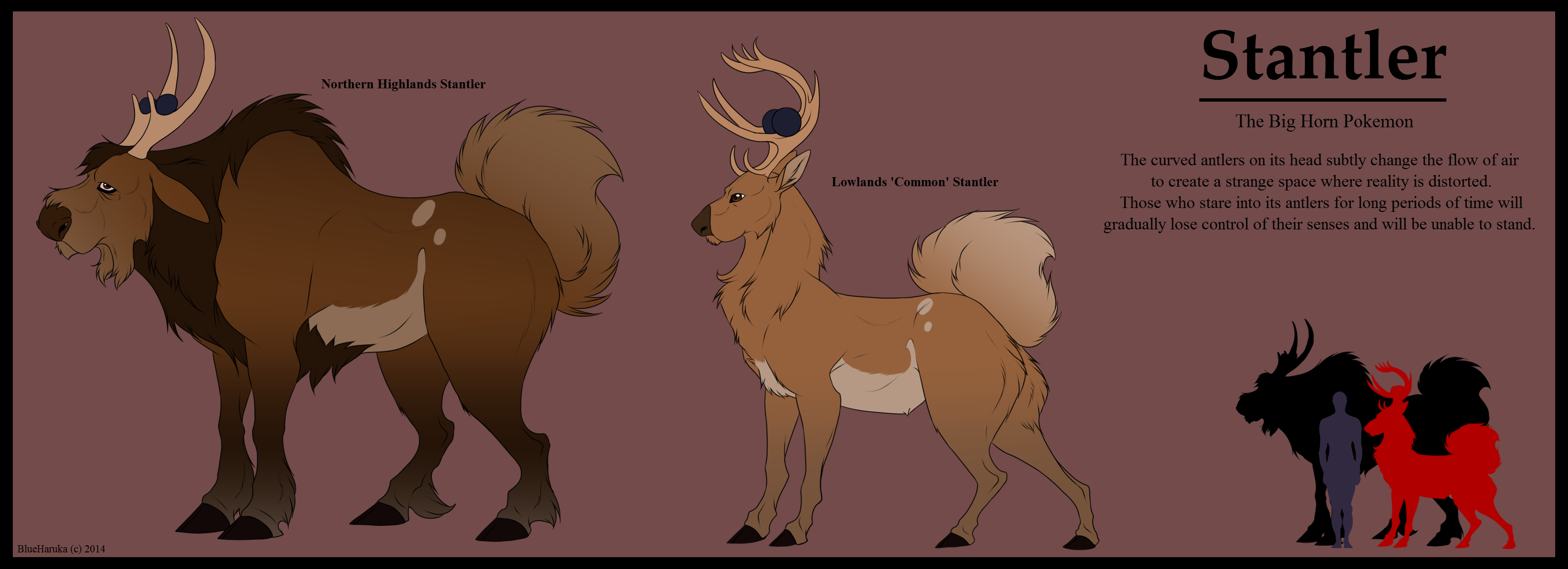 Stangler Pokemon: Stantler Research by blueharuka on DeviantArt