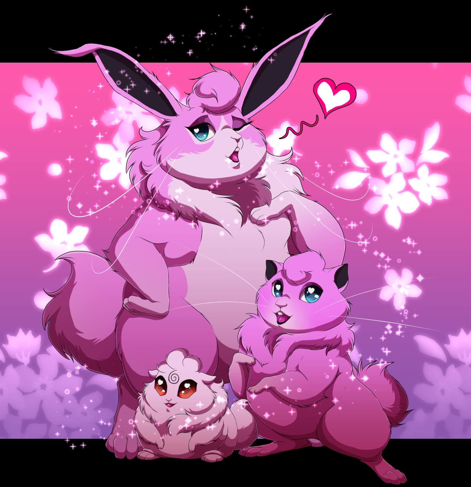 Buff, Puff and Tuff- The Little Prim Pinks