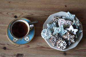 Christmas tea + cookies