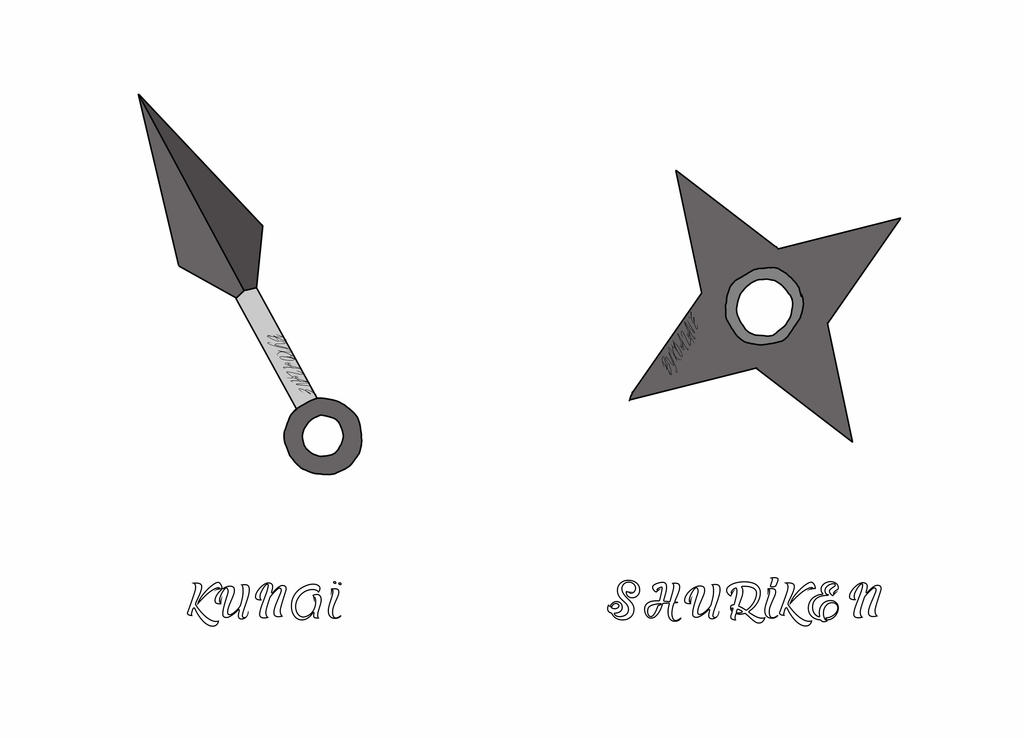 Kunai Shuriken By Koalave On DeviantArt kunai-shuriken-by-koalave-on-deviantart