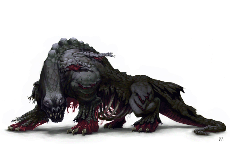 Zombie Dragon by E-V-IL