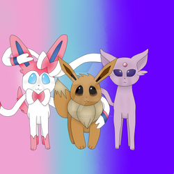 evee and 2 eveelusions
