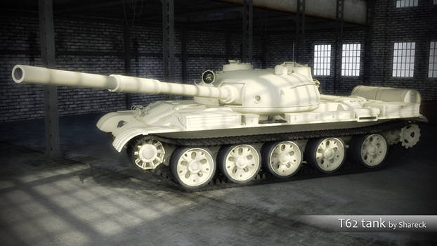 T62 soviet tank Sketchup model