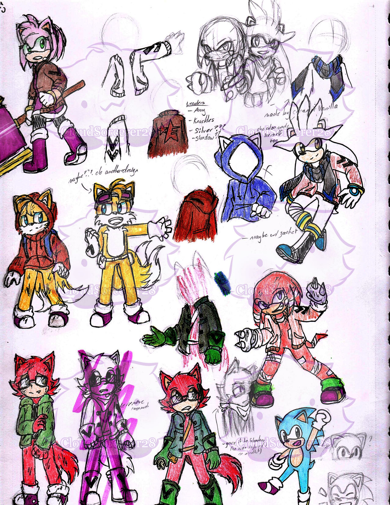 Sonic Forces Sketches 3 by CloudSorcerer28 on DeviantArt
