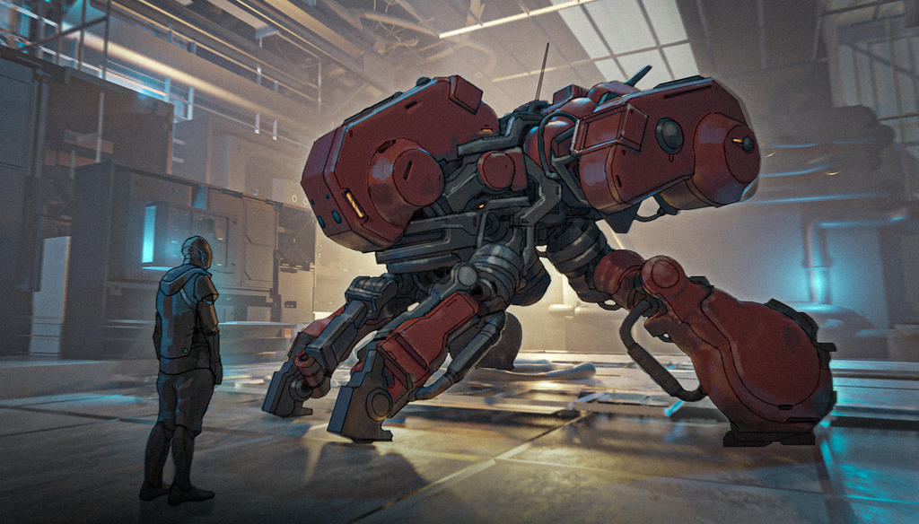 Walkerbot Concept Art by VincentiusMatthew on DeviantArt