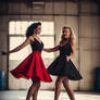 Rockabilly dancers