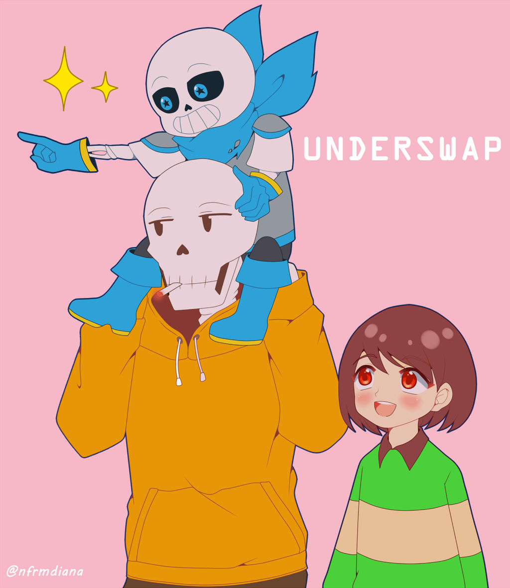 Underswap - Sans, Papyrus, Chara by nfrmdiana on DeviantArt